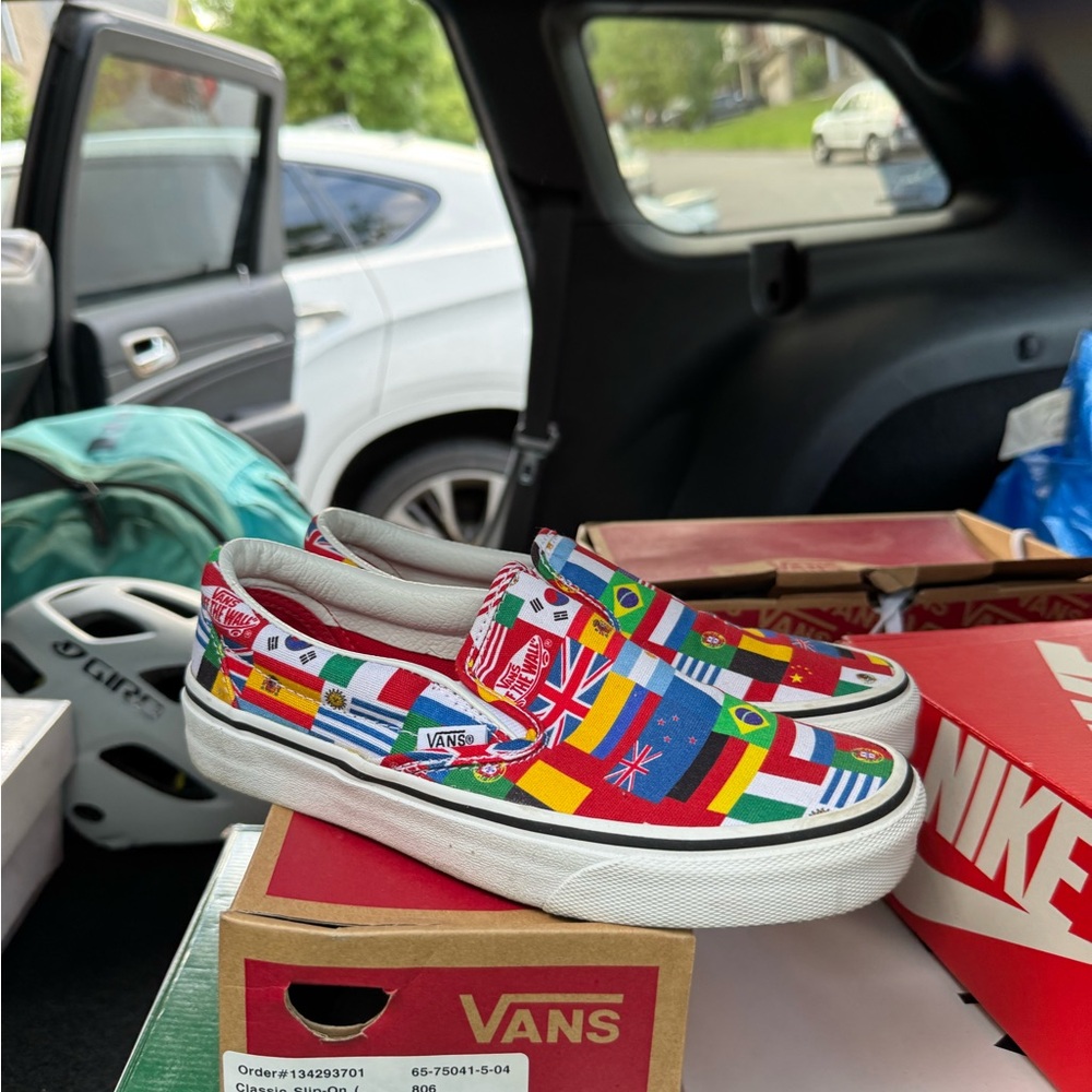 Vans Multicolor Flag Slip-On Shoes